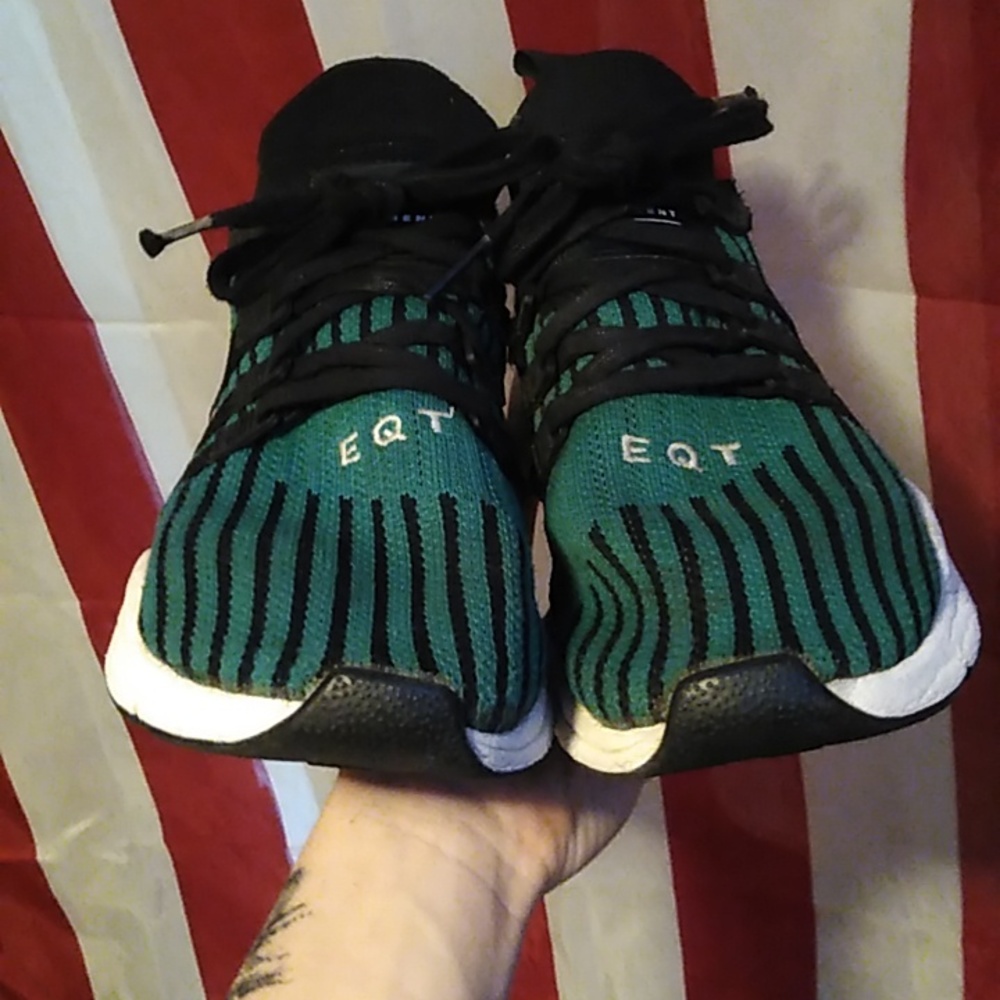 2018 EQT Support Mid ADV Primeknit 'Black Sub Green'